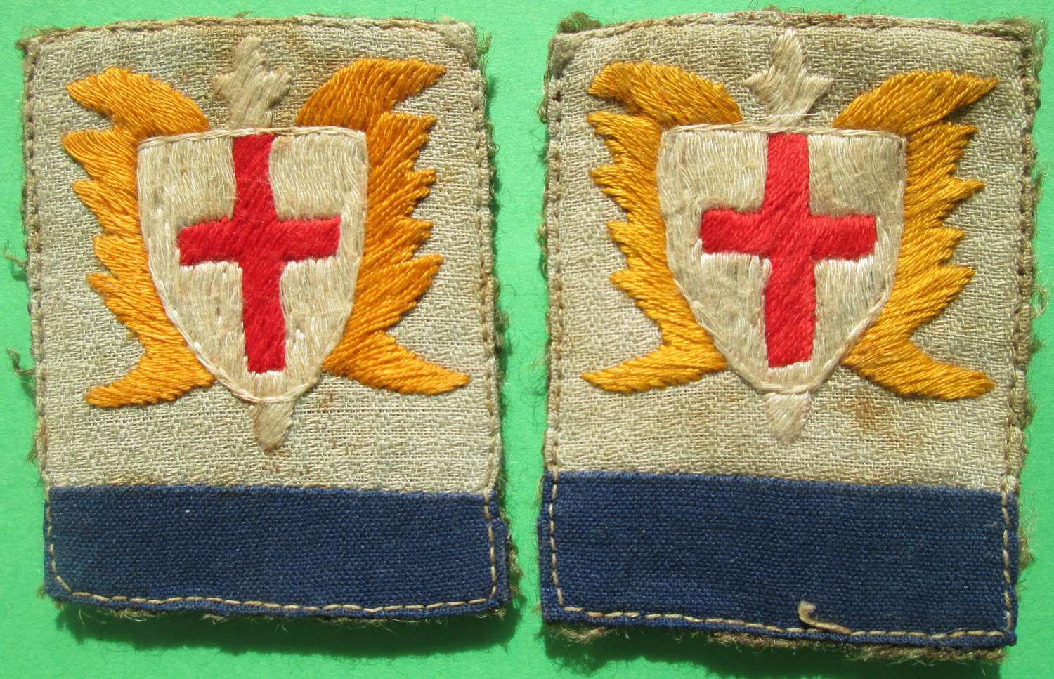 A PAIR OF ALLIED FORCES SOUTH EAST ASIA/ SOUTH EAST LAND FORCES PATCH