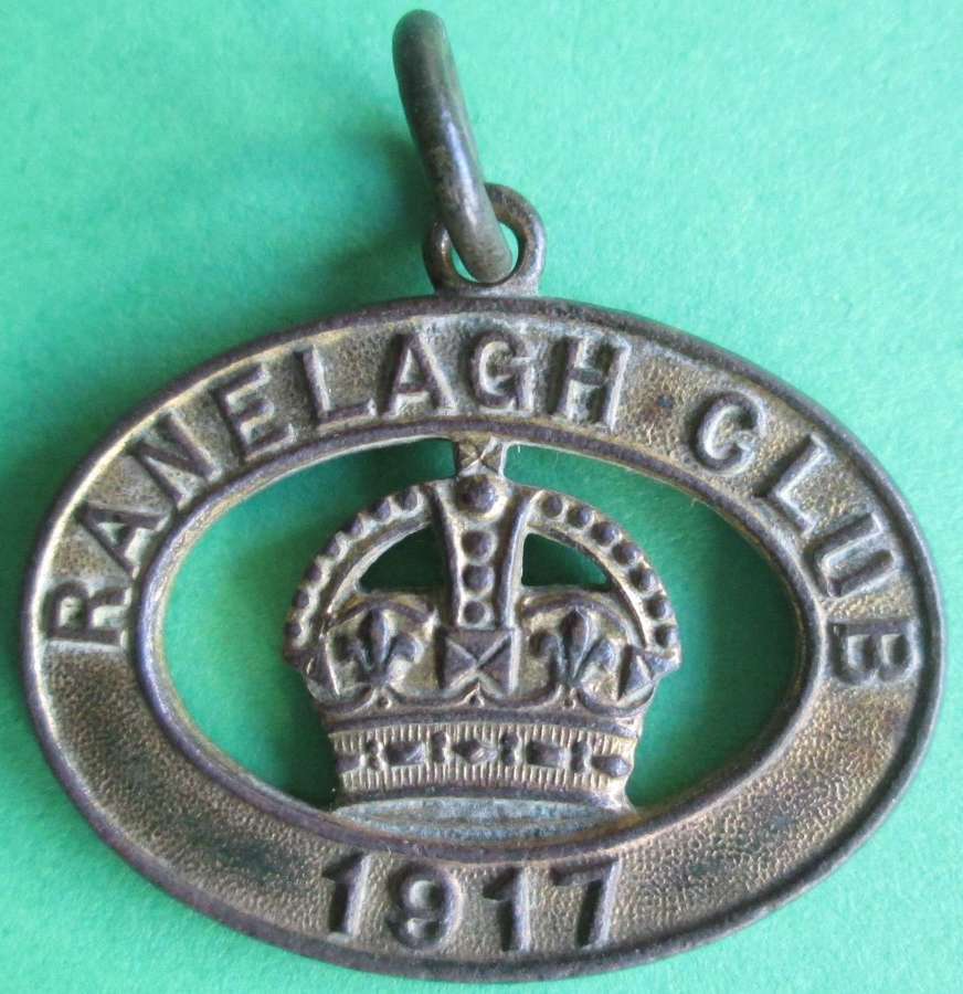 A 1907 RANELAGH POLO CLUB FOB 805 NUMBERED