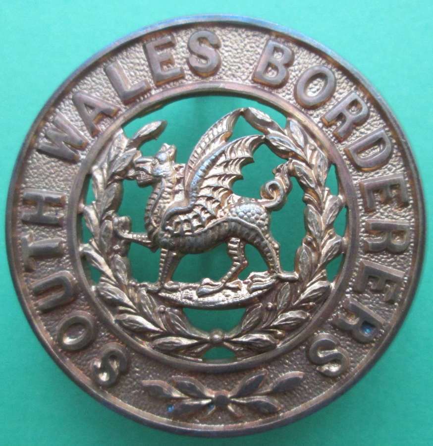 SOUTH WALES BORDERERS HELMET PLATE CENTRE