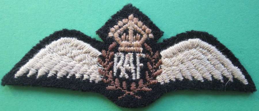 WWII FLAT ROYAL AIR FORCE WINGS