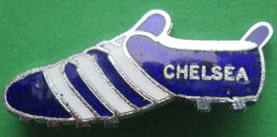 CHELSEA SUPPORTERS FOOTBALL BOOT PIN BADGE CIRCA 60'S/70'S