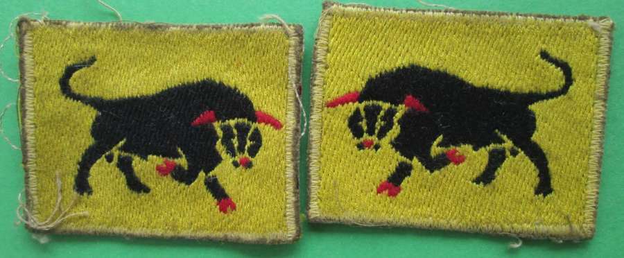 PAIR OF 11TH ARMOURED DIVISION FORMATION SIGNS