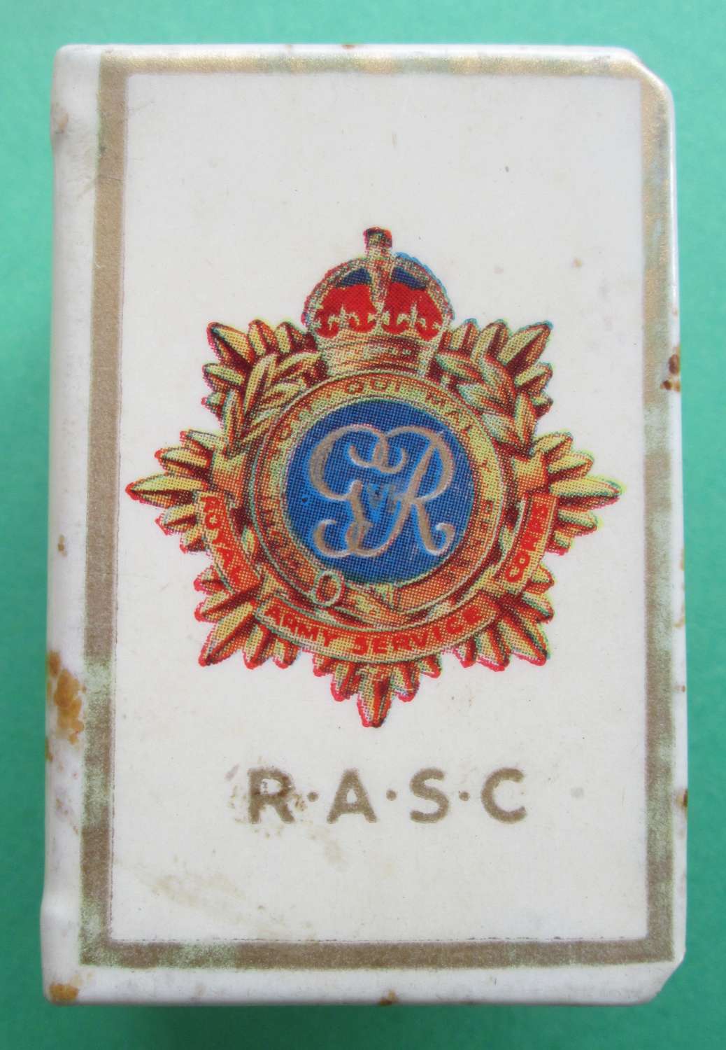 MATCHBOX COVER FOR THE ROYAL ARMY SERVICE CORPS