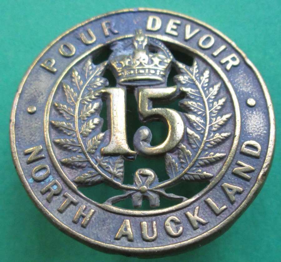THE 15TH (NORTH AUCKLAND) REGIMENT BADGE