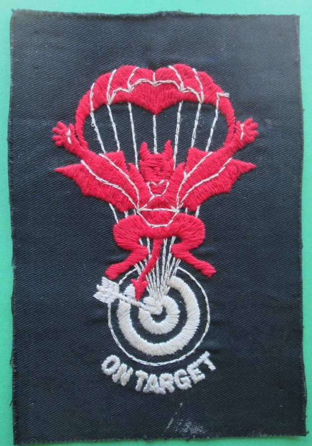 LARGE "RED DEVILS" PARACHUTE DISPLAY TEAM PATCH