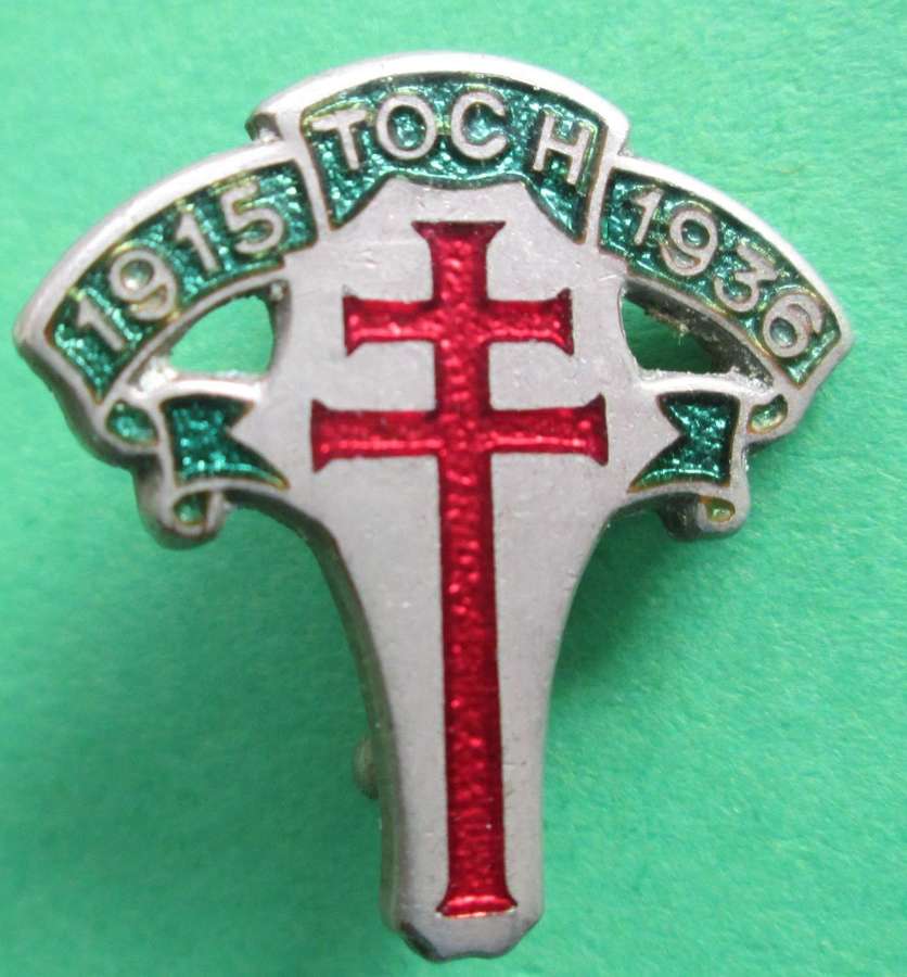 TWO SMALL TOCH WAR SERVICES PIN BADGES