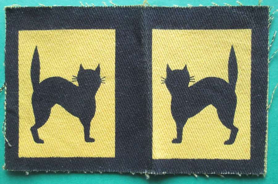A PAIR OF UN CUT 17th (BRITISH) DIVISION FORMATION SIGNS