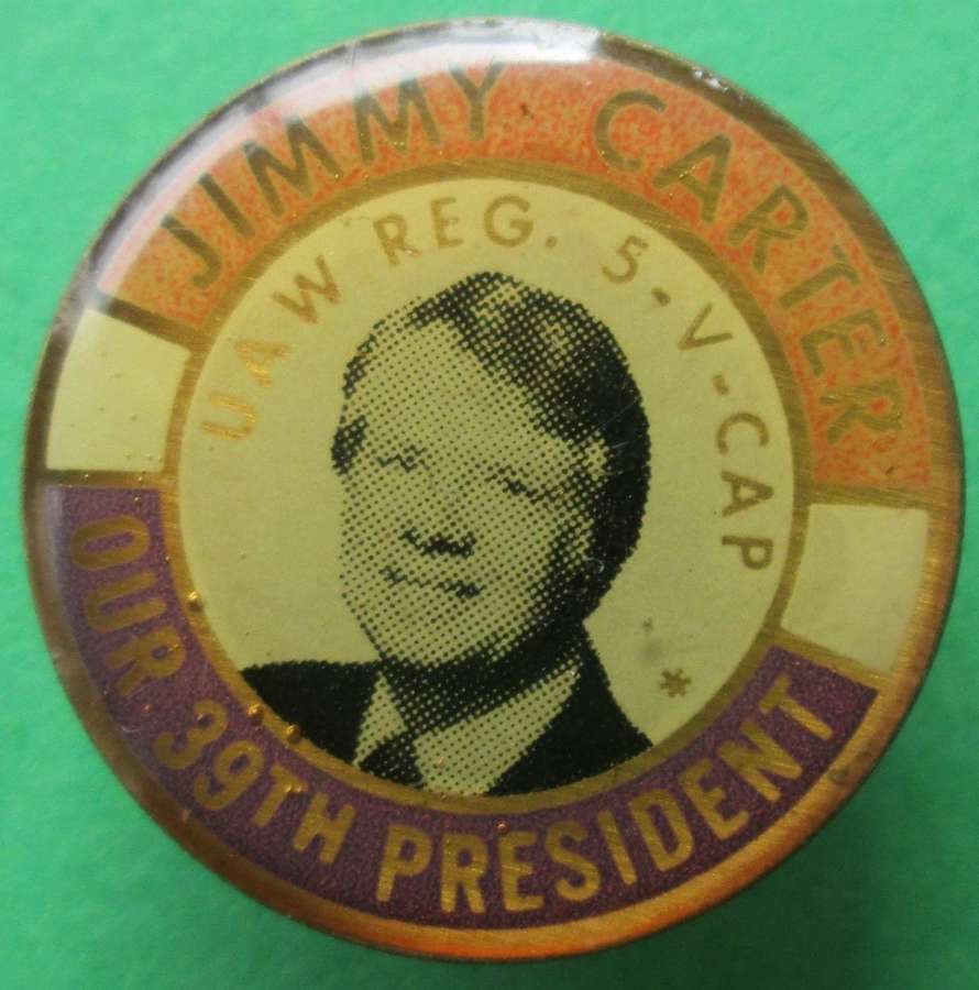 JIMMY CARTER BUTTON HOLE BADGE