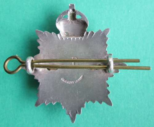A ROYAL ARMY SERVICE CORPS OFFICERS BADGE