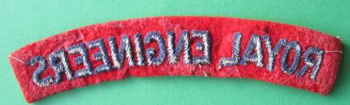 ROYAL ENGINEERS SHOULDER TITLE