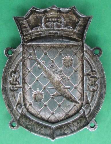 A WWII PERIOD ROYAL NAVAL PATROL SERVICE MINESWEEPER BADGE