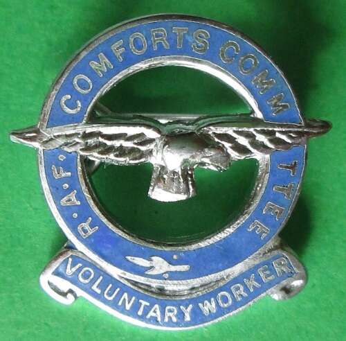 RAF COMFORTS COMMITTEE VOLUNTARY WORKERS PIN BADGE